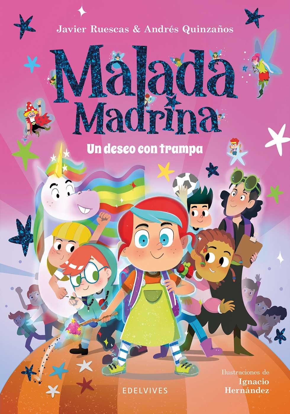Portada libro malada madrina un deseo con trampa Edelvives