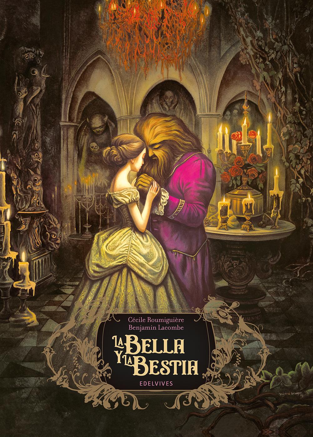 Portada libro la bella y la bestia lacombe edelvives 