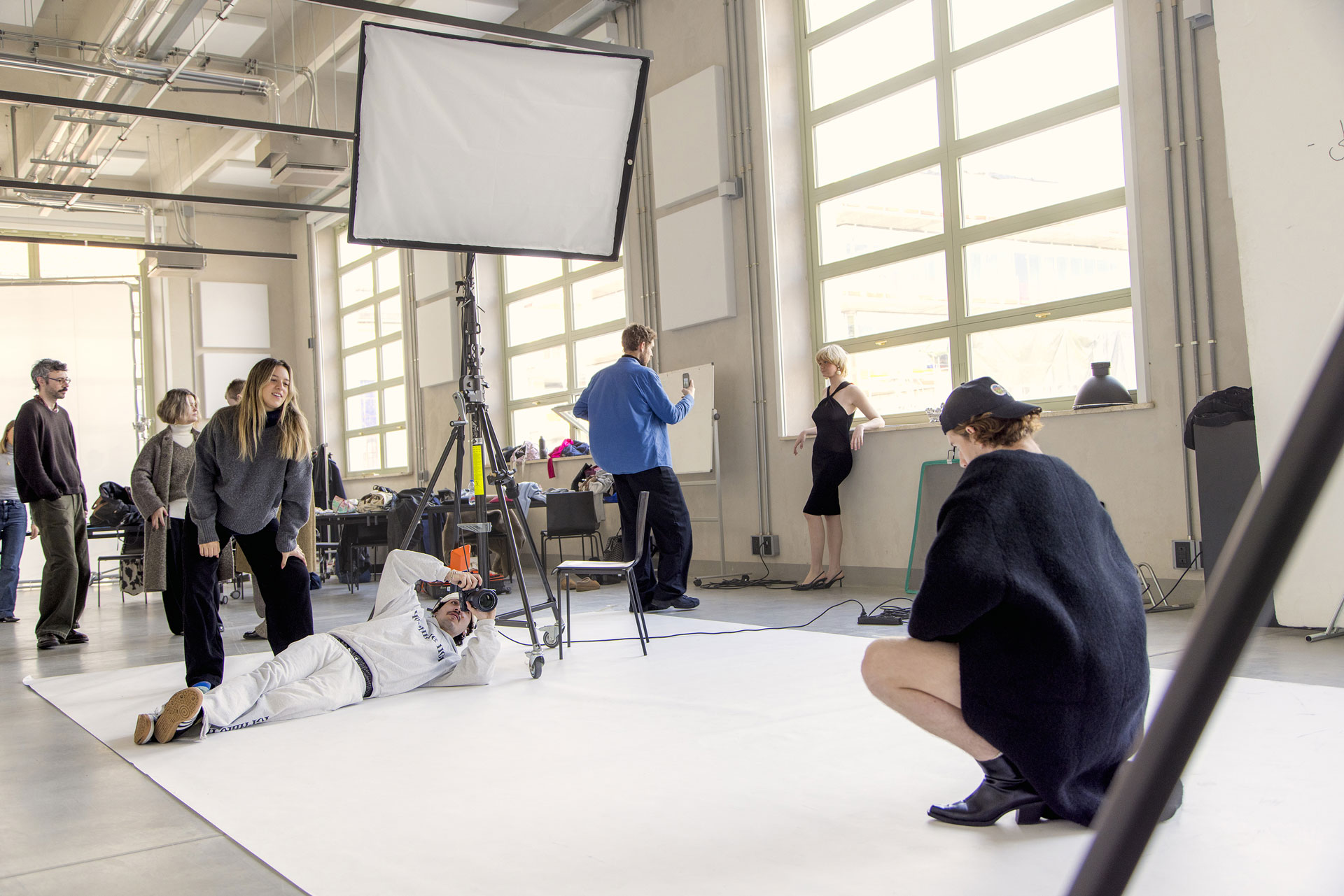 Studio fotografico a Polimoda, foto Serena Gallorini
