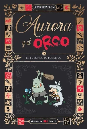 Portada libro aurora y el orco el mundo de los elfos edelvives 