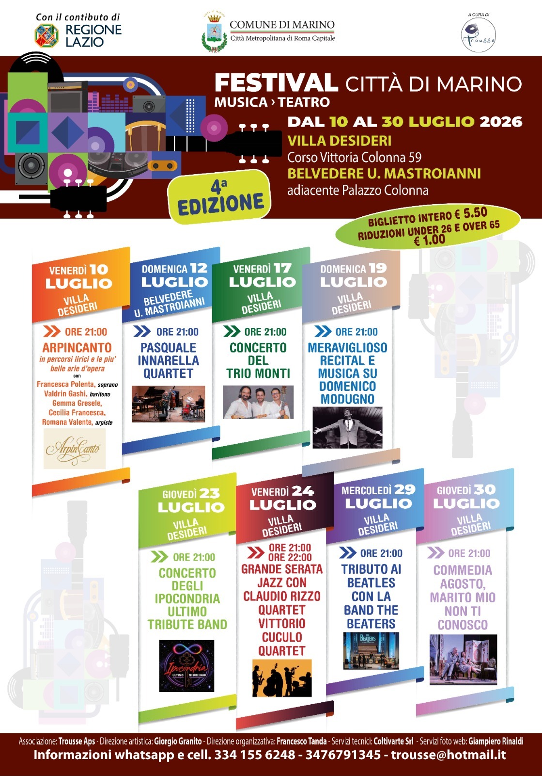 Locandina del Festival Città di Marino